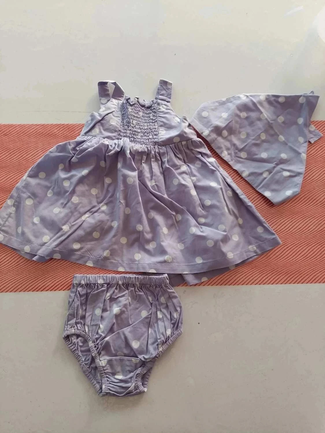 Ensemble 3mois robe fichu bloomer – photo 2